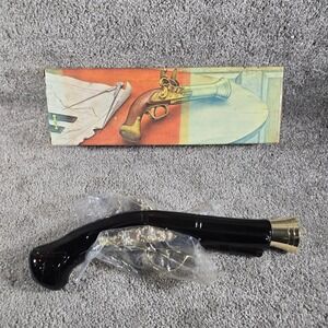 Full Avon Blunderbuss Pistol 1780 Everest After Shave Amber Glass Decanter 5.5oz